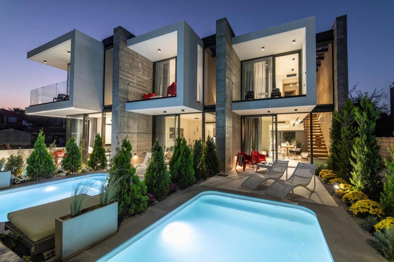 Ikies 3 Modern Eco-Friendly Private Seaview Signature Villas With A Pool Volos Exterior photo